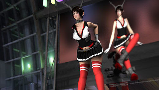 ゲームショウのセッションで「編隊これくしょん」のコスプレ女子として登場した激ミニちゃん。スケベなデザインのおっぱいの谷間全開＆ミニスカ衣装で踊ったりしている彼…2