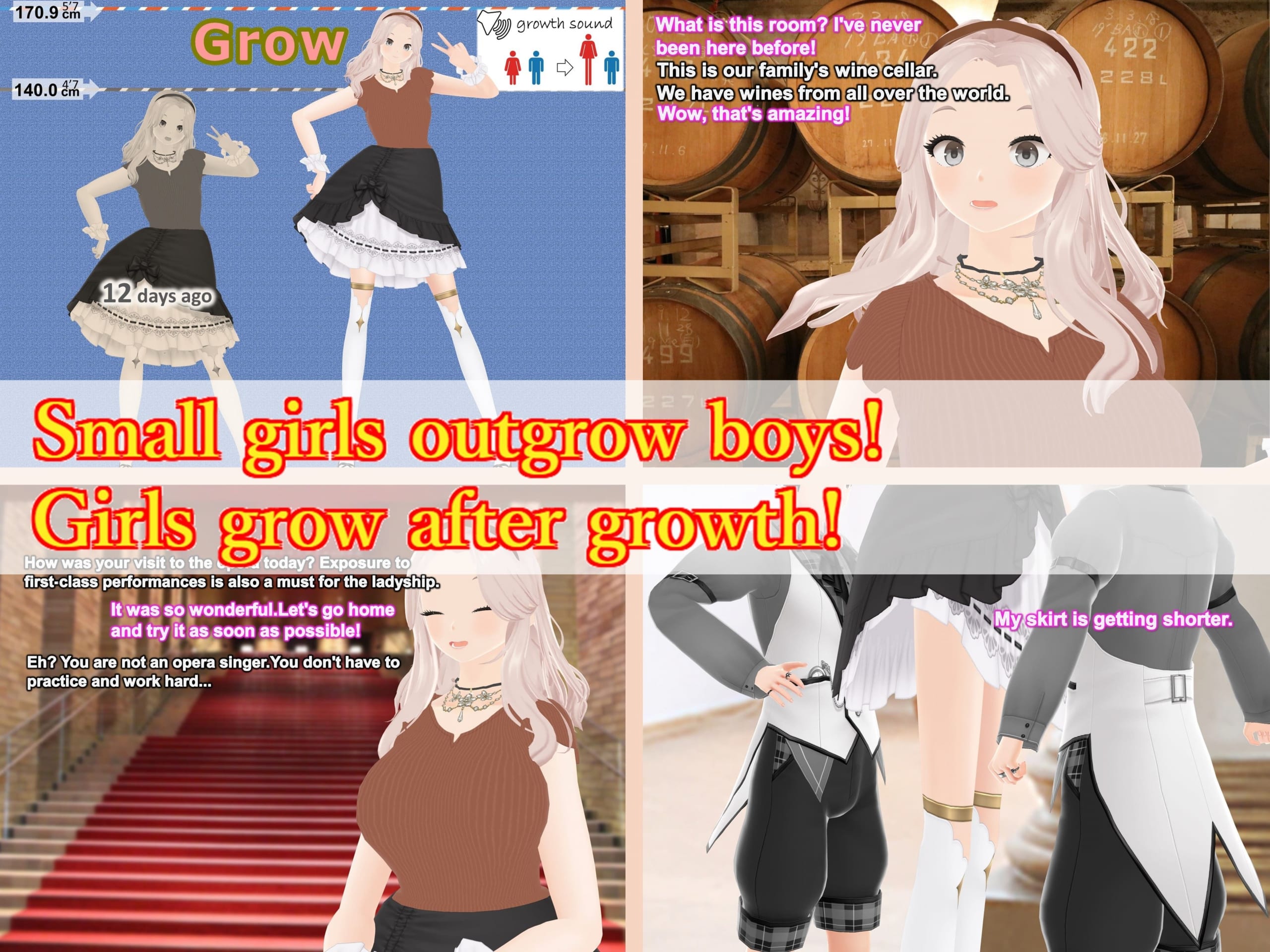 Outgrowing only girls， Overtake boys， Growth sound. Mademoiselle Arc2