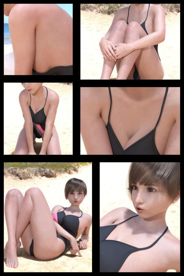 『理想の彼女を3DCGで作ります』から生まれたバーチャルアイドル「桜庭瑠華（さくらばるか）」の8th写真集:LucaPan-4（ルカパン4）3