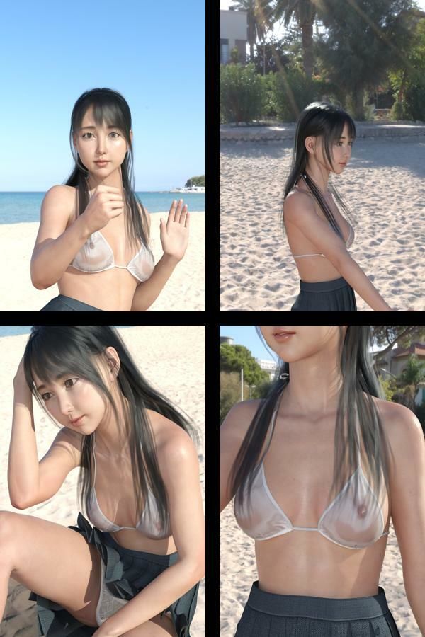 【＋All】『理想の彼女を3DCGで作ります』から生まれたバーチャルアイドル「櫛田沙綾（くしださあや）」のJK風写真集:JK_081