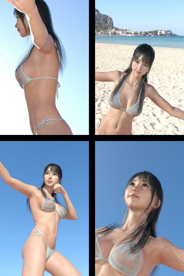 【＋All】『理想の彼女を3DCGで作ります』から生まれたバーチャルアイドル「櫛田沙綾（くしださあや）」のグラドル撮影風写真集:Gradol_102