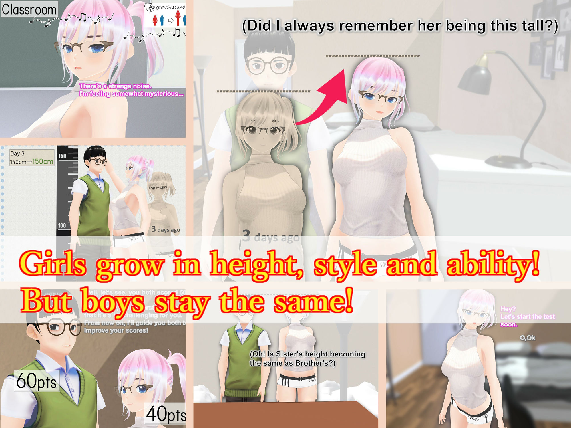 Outgrowing only girls， Overtake boys， Growth sound. Home tutor Arc1