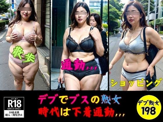 【デブでブスの熟女---時代は下着通勤198人，，，---】熟女部屋