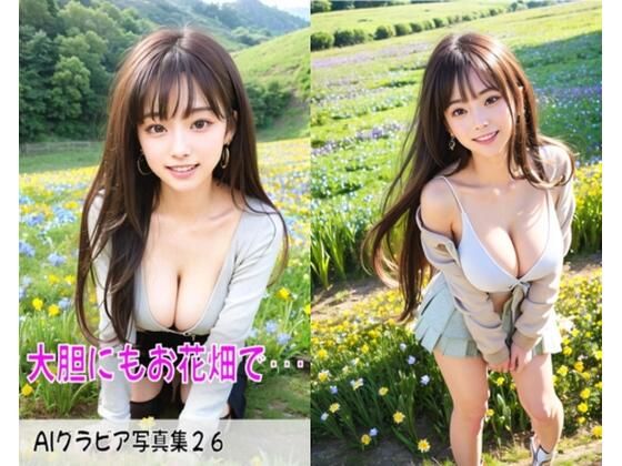 【AIグラビア写真集26〜大胆にもお花畑で・・・〜】ねも