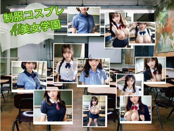 【制服コスプレAI美女学園】わにさんわにわに