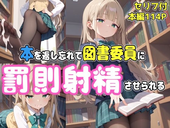 【本を返し忘れて図書委員に罰則射精させられる】ぜろぜっと